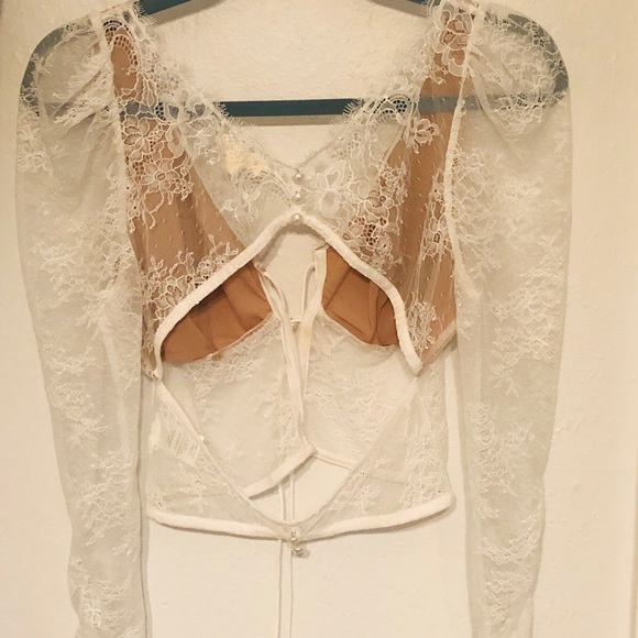 COPY - Lace transparent blouse - Picture 3 of 4